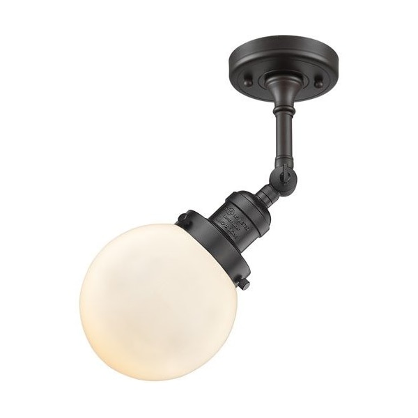 One Light Vintage Dimmable Led Semi-Flush Mount